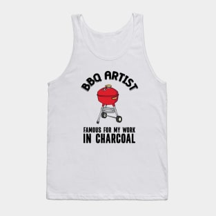 Funny BBQ and Charcoal Grill Pun Tank Top